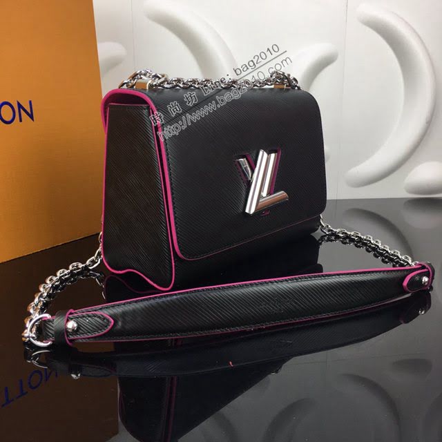 LOUIS VUITTON專櫃新款包包 路易威登Twist中號手袋 LV波浪手提肩背斜挎鏈條女包  ydh4017